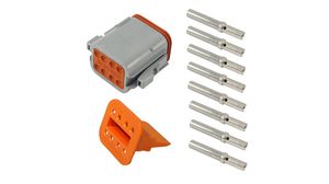 Connector Kit, Receptacle / Pin, 8 Contacts